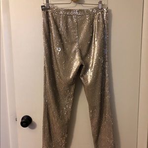 Sequin dress pants.